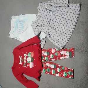 bundle of baby girl's clothing